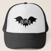 ハロウィーントリックまたはモノグラムのパーソナライズされた治療 キャップ (正面)