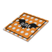 ハロウィーントリックまたはモノグラムのパーソナライズされた治療 タイル (側面)