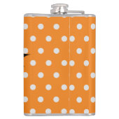 ハロウィーントリックまたはモノグラムのパーソナライズされた治療 フラスク (裏面)