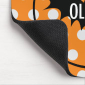 ハロウィーントリックまたはモノグラムのパーソナライズされた治療 マウスパッド (コーナー)