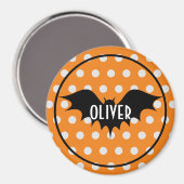 ハロウィーントリックまたはモノグラムのパーソナライズされた治療 マグネット (正面/裏面)