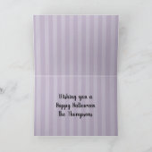 ハロウィーントリックまたは可愛いキャンディをお洒落扱う カード (内部)