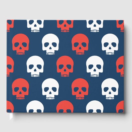 ハロウィーントリックまたは可愛いスカルを扱う。名前の追加 ゲストブック (正面)