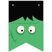 ハロウィーントリックまたは可愛いフランケンシュタインモンスターの治療 バンティングフラッグ (第2の旗)