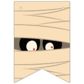 ハロウィーントリックまたは可愛いママの目を扱う バンティングフラッグ (第1の旗)