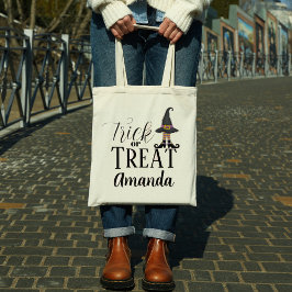 ハロウィーントリックまたは可愛い魔女シューズハットを治療 トートバッグ