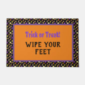 ハロウィーントリックまたは屋外トリートメント ドアマット (正面)