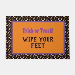 ハロウィーントリックまたは屋外トリートメント ドアマット
