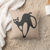 ハロウィーントリックまたは怖い猫の膝を治療 クッション (ブランケット)