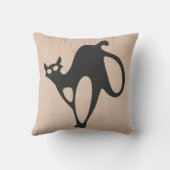 ハロウィーントリックまたは怖い猫の膝を治療 クッション (裏面)