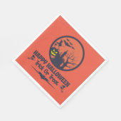 ハロウィーントリックまたは治療 スタンダードランチョンナプキン (角)