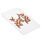 ハロウィーントリックまたは震えるオレンジ色の言葉を扱う マグネット (右側)