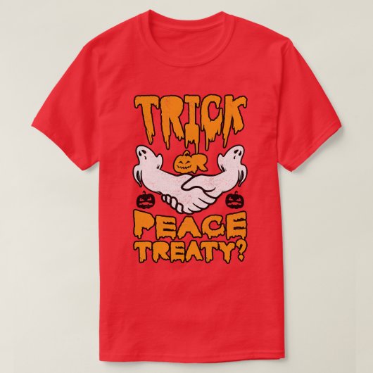 ハロウィーントリック平和条約平和主義選挙コス Tシャツ (デザイン正面)