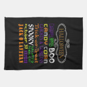 ハロウィーントリートと権利 キッチンタオル (横)