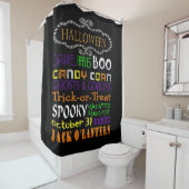 ハロウィーントリートと権利 シャワーカーテン (インサイチュ)