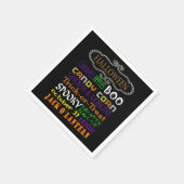 ハロウィーントリートと権利 スタンダードカクテルナプキン (角)