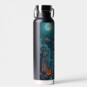 ハロウィーントリートまたはゾンビガールフレンドw脳 ウォーターボトル (正面)