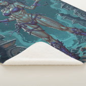 ハロウィーントリートまたはゾンビガールフレンドw脳 シェルパブランケット (3/4)