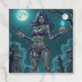 ハロウィーントリートまたはゾンビガールフレンドw脳 フェイバータグ (裏面)