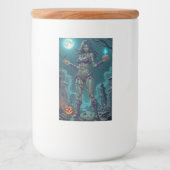 ハロウィーントリートまたはゾンビガールフレンドw脳 フードラベル (正面)