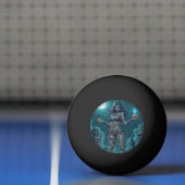 ハロウィーントリートまたはゾンビガールフレンドw脳 卓球ボール (ネット)