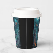 ハロウィーントリートまたはゾンビガールフレンドw脳 紙コップ (右)