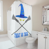 ハロウィーントリートまたはトリック シャワーカーテン (インサイチュ)