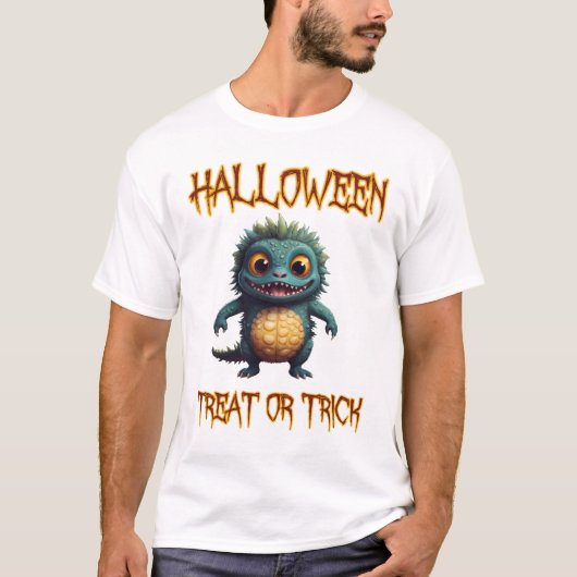 ハロウィーントリートまたはトリック Tシャツ (正面)