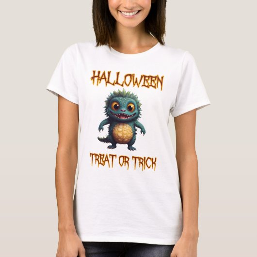 ハロウィーントリートまたはトリック Tシャツ (正面)