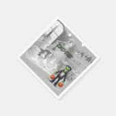 ハロウィーントリートオブトリートフランケンシュタイン スタンダードカクテルナプキン (角)