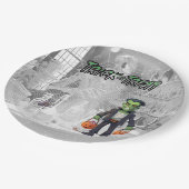 ハロウィーントリートオブトリートフランケンシュタイン ペーパープレート (アングル)