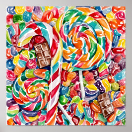 ハロウィーントリートコラージュ ポスター