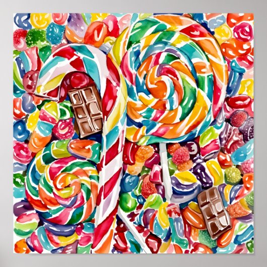 ハロウィーントリートコラージュ ポスター (正面)