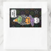 ハロウィーントリートシール 長方形シール (バッグ)