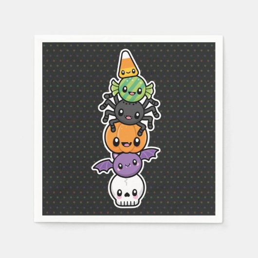 ハロウィーントリートナプキン スタンダードカクテルナプキン (正面)