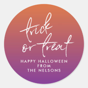 ハロウィーントリートバッグシール ラウンドシール