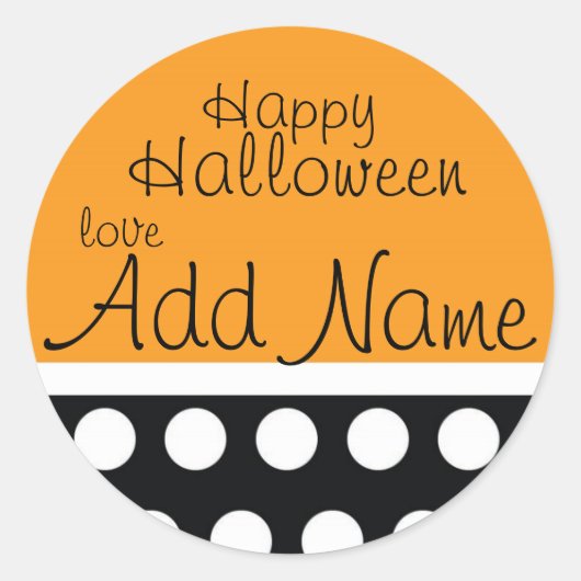 ハロウィーントリートバッグシール ラウンドシール (正面)