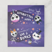 ハロウィーントリートバッグトッパー、DIYグディーバッグラベル プレイスカード (外部開封)