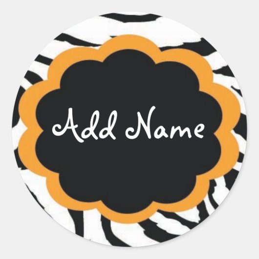 ハロウィーントリートバッグラベル ラウンドシール (正面)