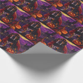 ハロウィーントレインウォーカーヴァンパイアパンプキンズ怖 ラッピングペーパー (角)