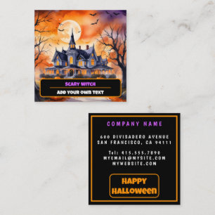 ハロウィーントレンディーパンプキンオータムコレクション スクエア名刺