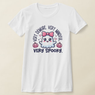 ハロウィーントレンディー幽霊マインドフルデムレ不気味 Tシャツ