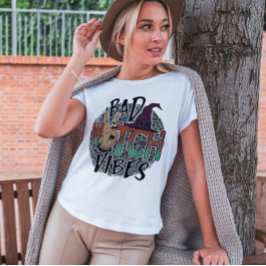 ハロウィーントレンディー悪い魔女ビベス |ウィッチクラフト Tシャツ