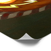 ハロウィーントワイライトゴシックフェアリーのパンプキンアートプリント ポスター (角)