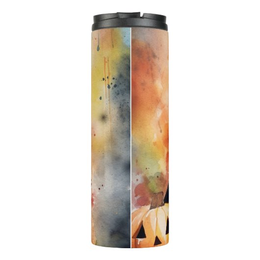 ハロウィーンドイツの羊飼いカボチャ怖い タンブラー (裏面)