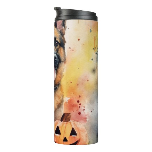 ハロウィーンドイツの羊飼いカボチャ怖い タンブラー (回転右)