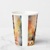 ハロウィーンドイツの羊飼いカボチャ怖い 紙コップ (左)