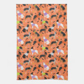 ハロウィーンドイツの羊飼い キッチンタオル (縦)