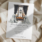 ハロウィーンドックスをテーマにしたパーティーハウウィンおもしろい 招待状