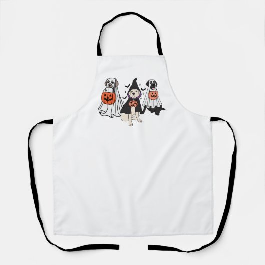 ハロウィーンドッグズトリックオアトリート エプロン (正面)
